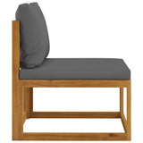NNEVL 6 Piece Garden Lounge Set with Cushions Solid Acacia Wood