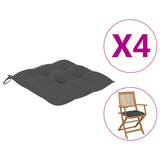 NNEVL Chair Cushions 4 pcs Anthracite 40x40x7 cm Fabric