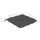 NNEVL Chair Cushions 6 pcs Anthracite 40x40x7 cm Fabric
