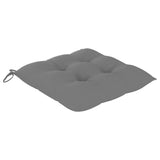 NNEVL Chair Cushions 2 pcs Grey 40x40x7 cm Fabric