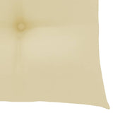 NNEVL Chair Cushions 2 pcs Cream White 40x40x7 cm Fabric