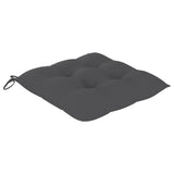 NNEVL Chair Cushions 2 pcs Anthracite 50x50x7 cm Fabric