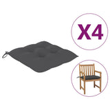NNEVL Chair Cushions 4 pcs Anthracite 50x50x7 cm Fabric