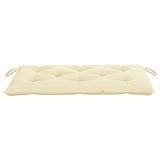 NNEVL Garden Bench Cushion Cream White 100x50x7 cm Fabric