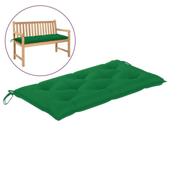 NNEVL Garden Bench Cushion Green 100x50x7 cm Fabric