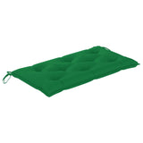 NNEVL Garden Bench Cushion Green 100x50x7 cm Fabric