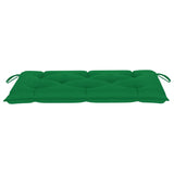 NNEVL Garden Bench Cushion Green 100x50x7 cm Fabric