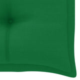 NNEVL Garden Bench Cushion Green 100x50x7 cm Fabric