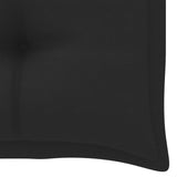 NNEVL Garden Bench Cushion Black 100x50x7 cm Fabric