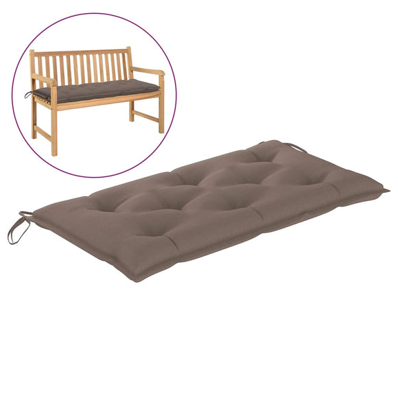 NNEVL Garden Bench Cushion Taupe 100x50x7 cm Fabric