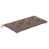 NNEVL Garden Bench Cushion Taupe 100x50x7 cm Fabric