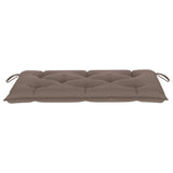 NNEVL Garden Bench Cushion Taupe 100x50x7 cm Fabric