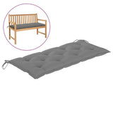 NNEVL Garden Bench Cushion Grey 120x50x7 cm Fabric