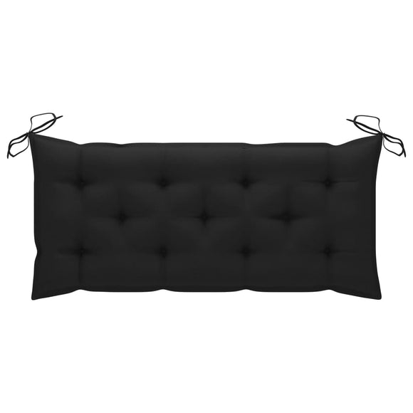 NNEVL Garden Bench Cushion Black 120x50x7 cm Fabric
