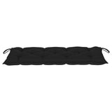 NNEVL Garden Bench Cushion Black 120x50x7 cm Fabric