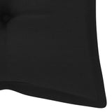 NNEVL Garden Bench Cushion Black 120x50x7 cm Fabric