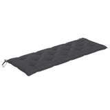 NNEVL Garden Bench Cushion Anthracite 150x50x7 cm Fabric
