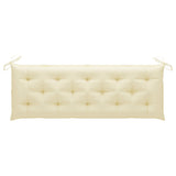 NNEVL Garden Bench Cushion Cream White 150x50x7 cm Fabric