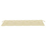NNEVL Garden Bench Cushion Cream White 150x50x7 cm Fabric