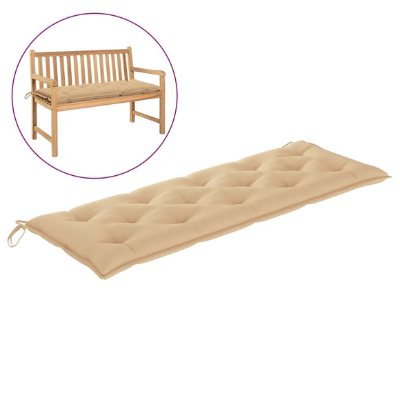 NNEVL Garden Bench Cushion Beige 150x50x7 cm Fabric