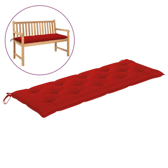 NNEVL Garden Bench Cushion Red 150x50x7 cm Fabric