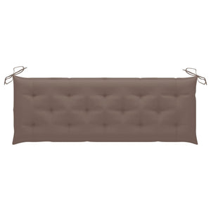 NNEVL Garden Bench Cushion Taupe 150x50x7 cm Fabric