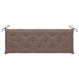 NNEVL Garden Bench Cushion Taupe 150x50x7 cm Fabric