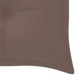 NNEVL Garden Bench Cushion Taupe 150x50x7 cm Fabric