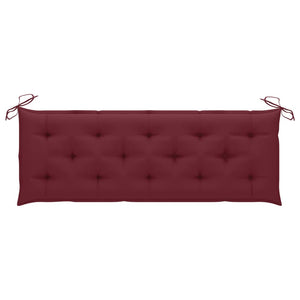 NNEVL Garden Bench Cushion Wine Red 150x50x7 cm Fabric