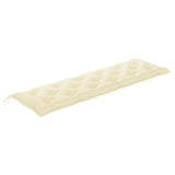 NNEVL Garden Bench Cushion Cream White 180x50x7 cm Fabric