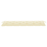 NNEVL Garden Bench Cushion Cream White 180x50x7 cm Fabric