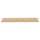 NNEVL Garden Bench Cushion Beige 180x50x7 cm Fabric