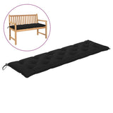 NNEVL Garden Bench Cushion Black 180x50x7 cm Fabric