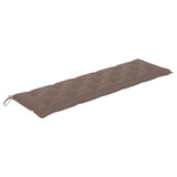 NNEVL Garden Bench Cushion Taupe 180x50x7 cm Fabric