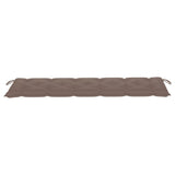 NNEVL Garden Bench Cushion Taupe 180x50x7 cm Fabric
