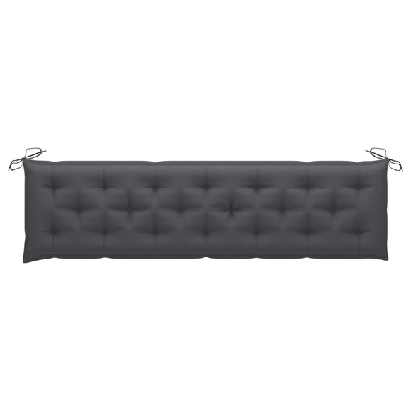 NNEVL Garden Bench Cushion Anthracite 200x50x7 cm Fabric