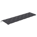 NNEVL Garden Bench Cushion Anthracite 200x50x7 cm Fabric