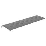 NNEVL Garden Bench Cushion Grey 200x50x7 cm Fabric