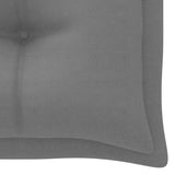 NNEVL Garden Bench Cushion Grey 200x50x7 cm Fabric