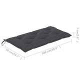 NNEVL Cushion for Swing Chair Anthracite 100 cm Fabric