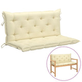 NNEVL Cushion for Swing Chair Cream White 120 cm Fabric