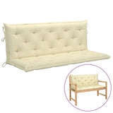 NNEVL Cushion for Swing Chair Cream White 150 cm Fabric