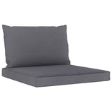 NNEVL Pallet Sofa Cushions 2 pcs Anthracite Fabric