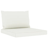 NNEVL Pallet Sofa Cushions 2 pcs Cream White Fabric