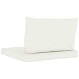 NNEVL Pallet Sofa Cushions 2 pcs Cream White Fabric