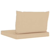 NNEVL Pallet Sofa Cushions 2 pcs Beige Fabric