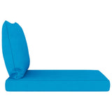 NNEVL Pallet Sofa Cushions 2 pcs Light Blue Fabric