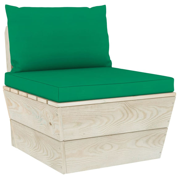 NNEVL Pallet Sofa Cushions 2 pcs Green Fabric