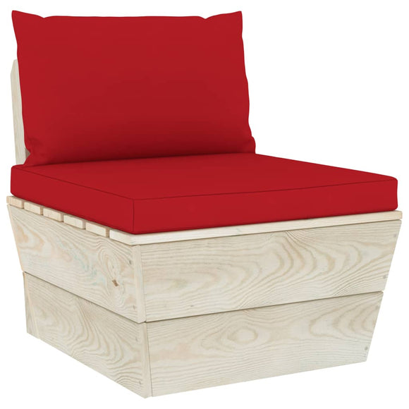 NNEVL Pallet Sofa Cushions 2 pcs Red Fabric