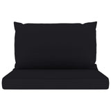 NNEVL Pallet Sofa Cushions 2 pcs Black Fabric